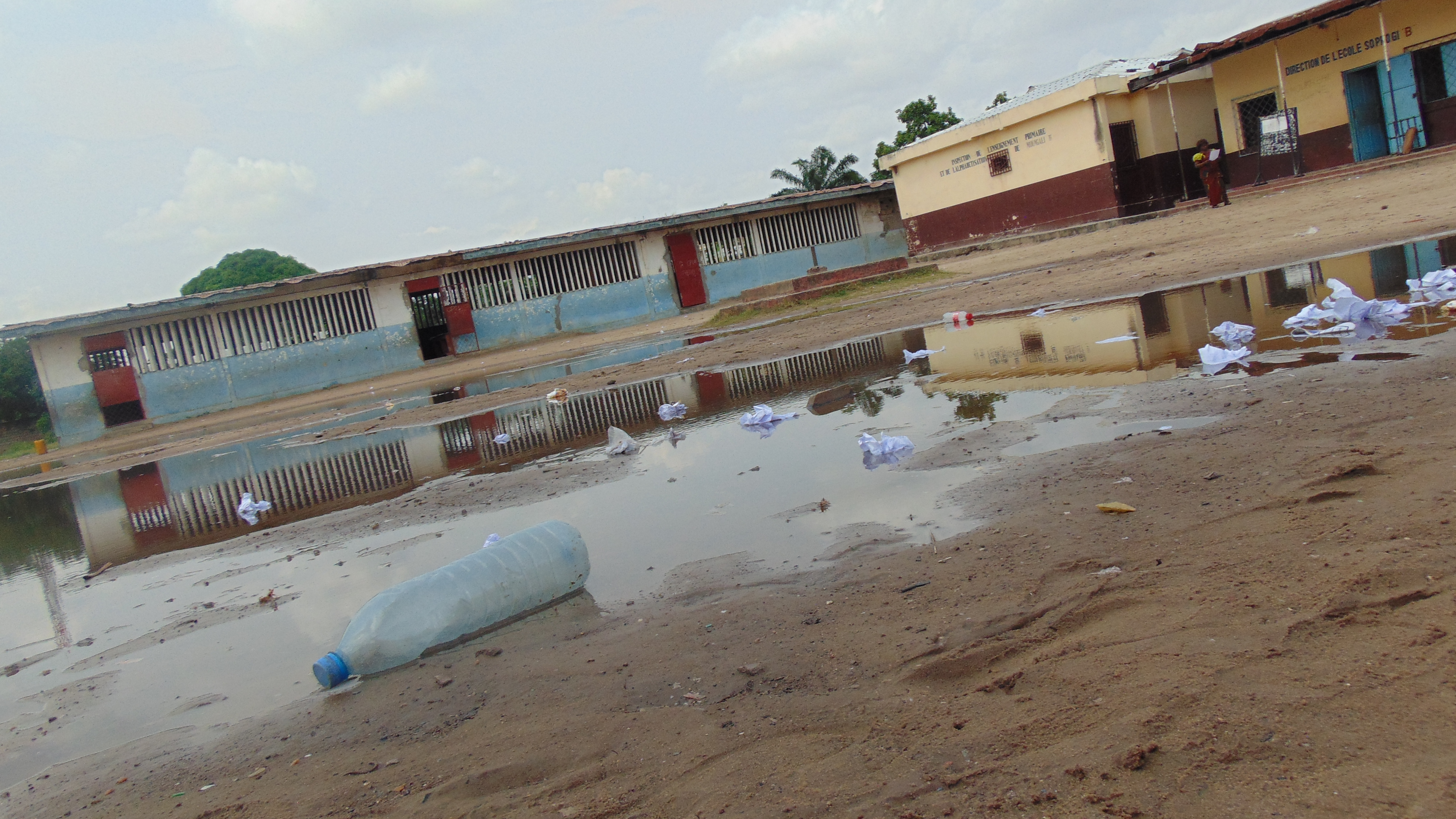 school compound that is very dirty